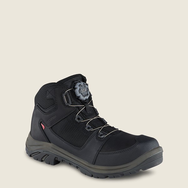 Mens Red Wing Trades - 5-inch Waterproof Safety Toe - Hiking Boots Black/Grey - ADT140965